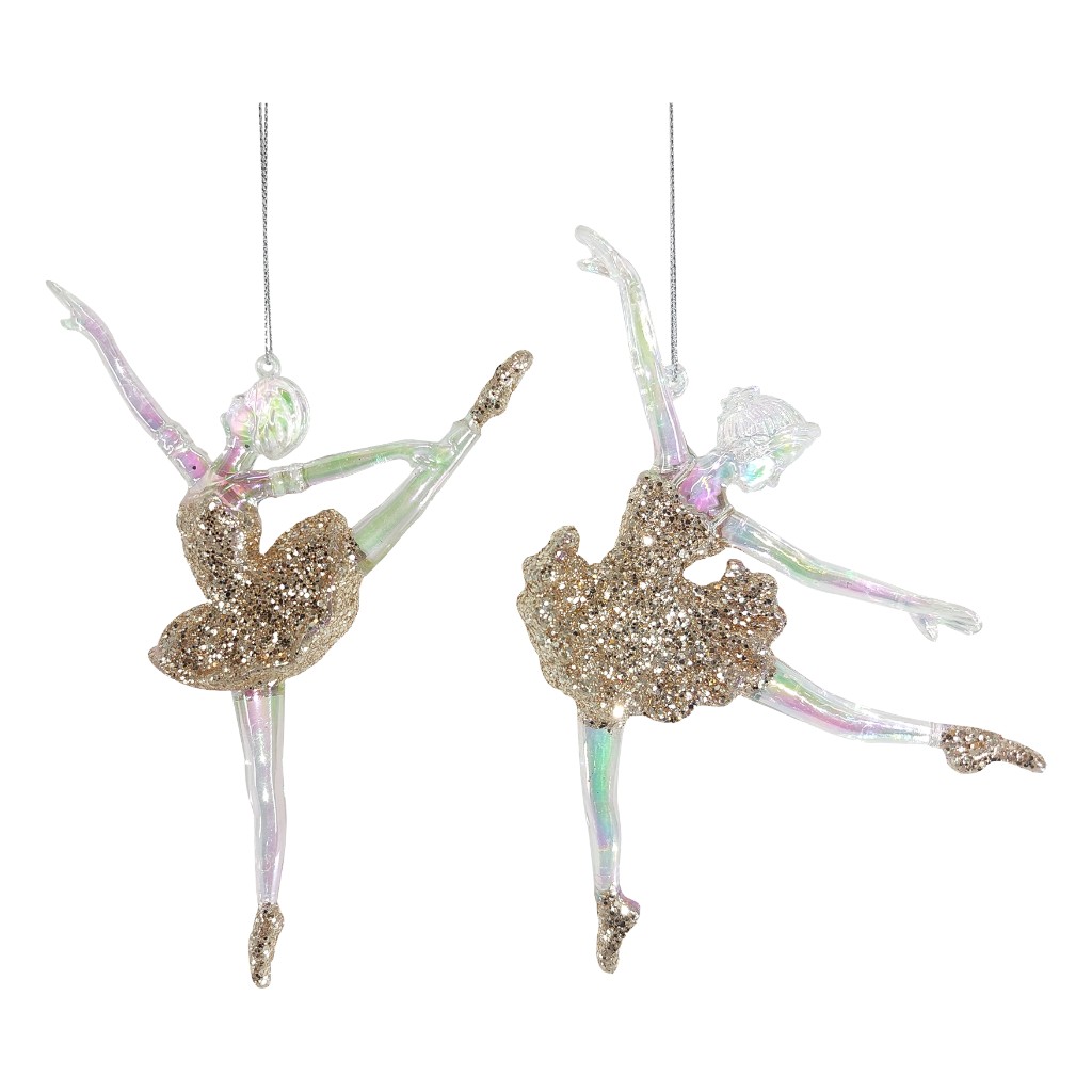 Adorno De Bailarina Navideño 15cm Surtida