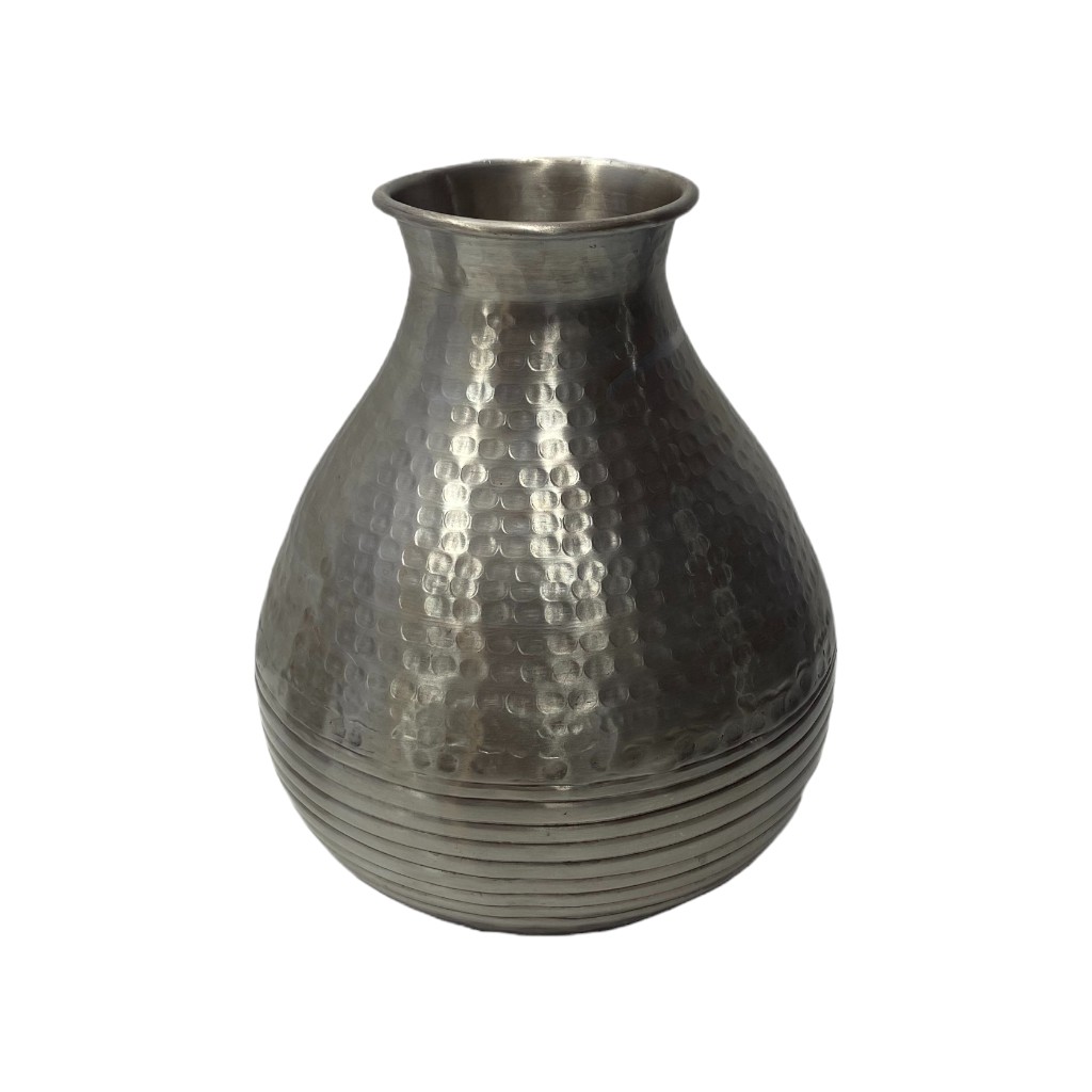 Jarrón Decorativo Color Champaña 23X27Cm