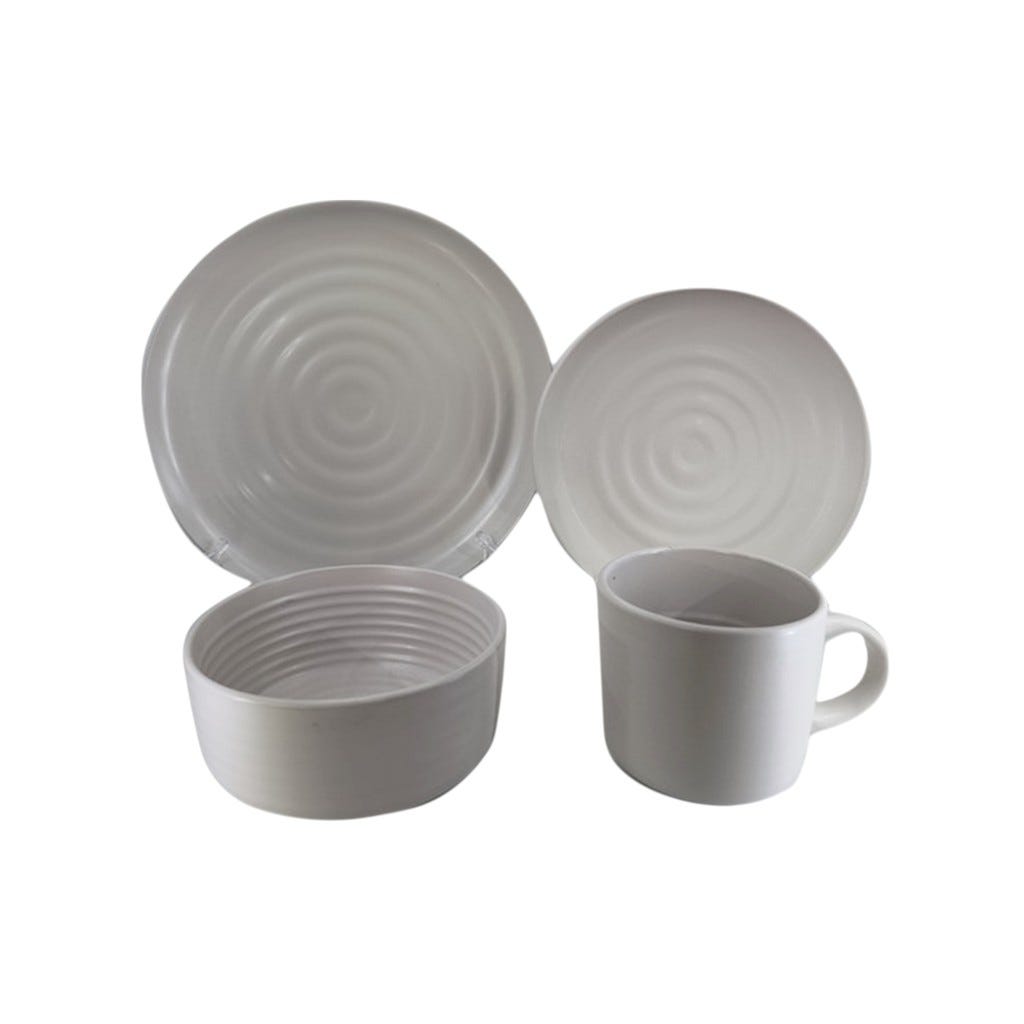 Set De Vajilla 16Pzs Gris