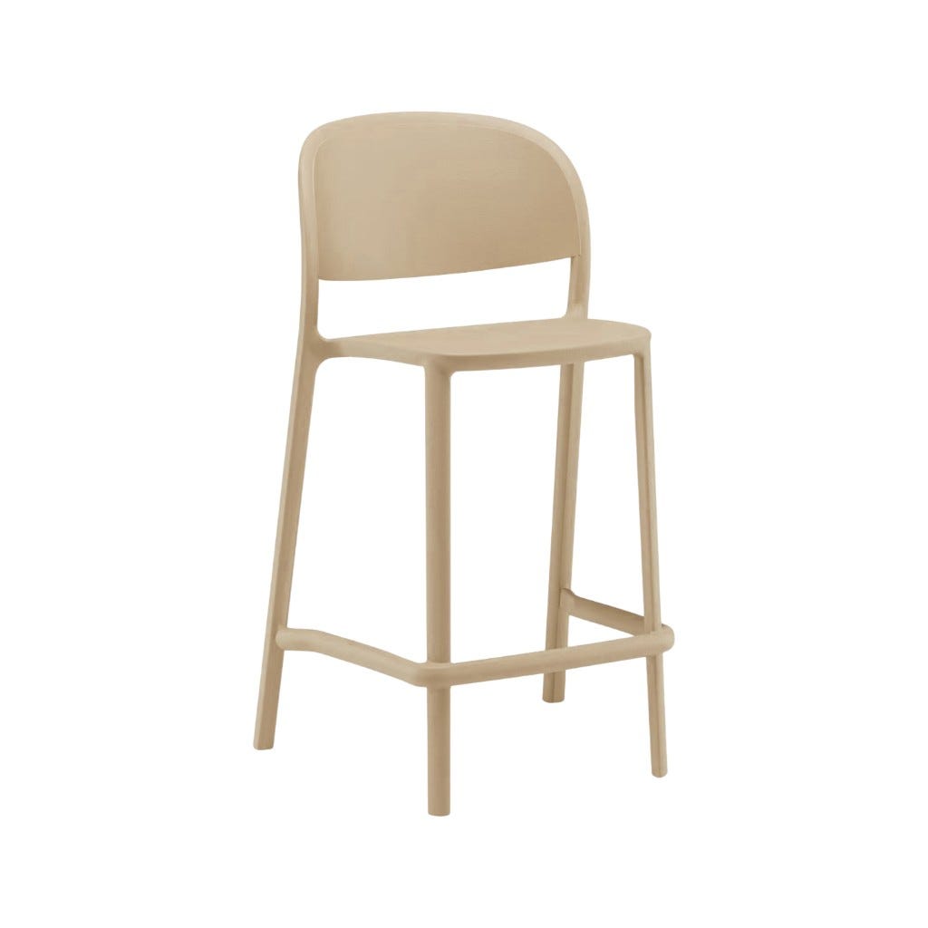 Silla De Bar Nidia Beige 49,5x55x104cm