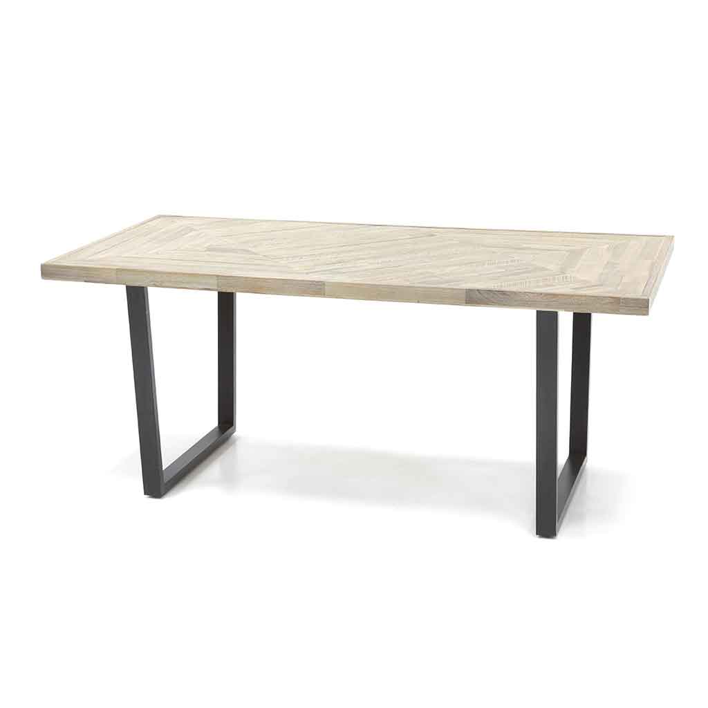 Mesa De Comedor Luna Color Gris 180x90x76cm