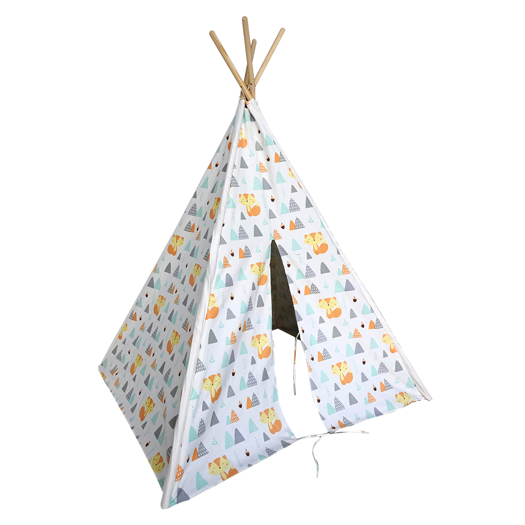 Tienda de campaña infantil con diseño de ardilla