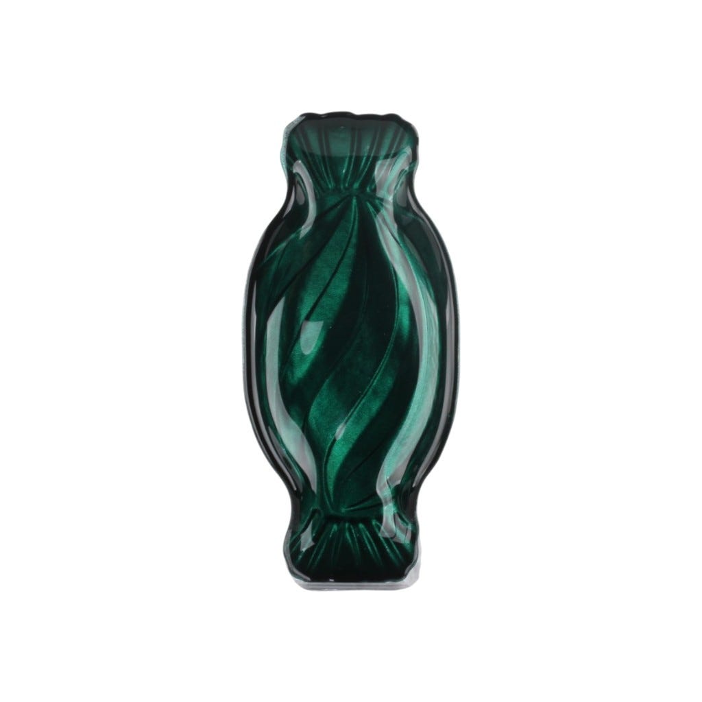 Bandeja De Vidrio Con Forma De Pastilla Verde 21 Cm