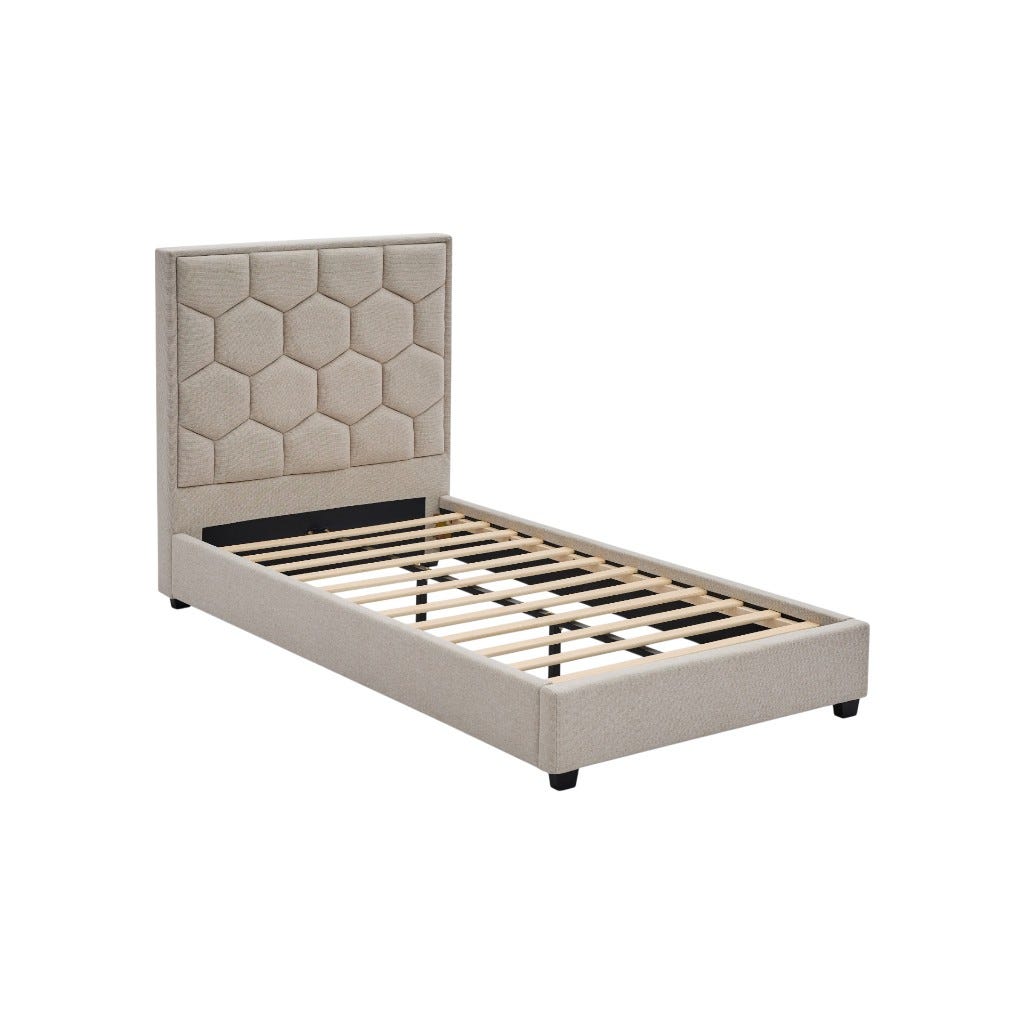 Cama Individual Sonho Gris Pardo 207x107x116cm