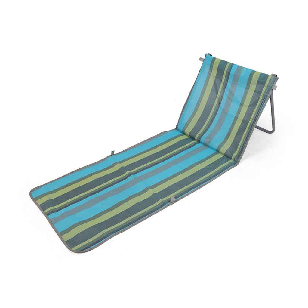 Colchoneta De Playa Con Estampado Azul