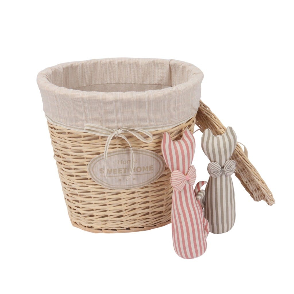 Cesta Para Ropa Color Natural 33X21X36Cm