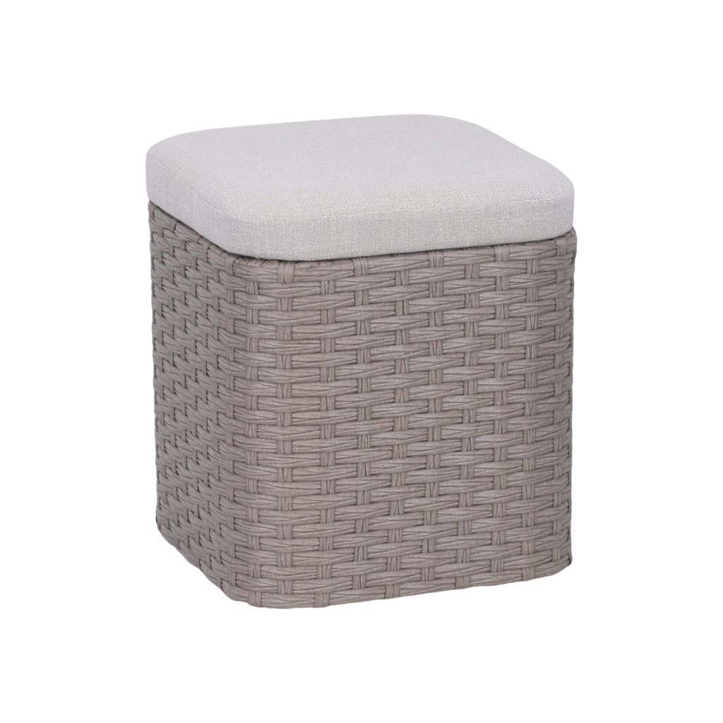 Otoman Para Almacenaje Gris 38X38X43Cm