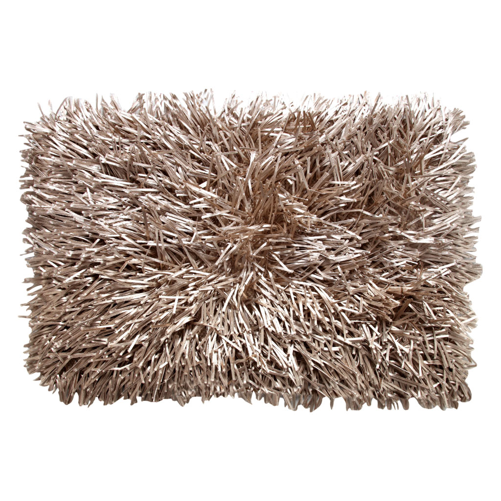 Alfombra rectangular decorativa beige