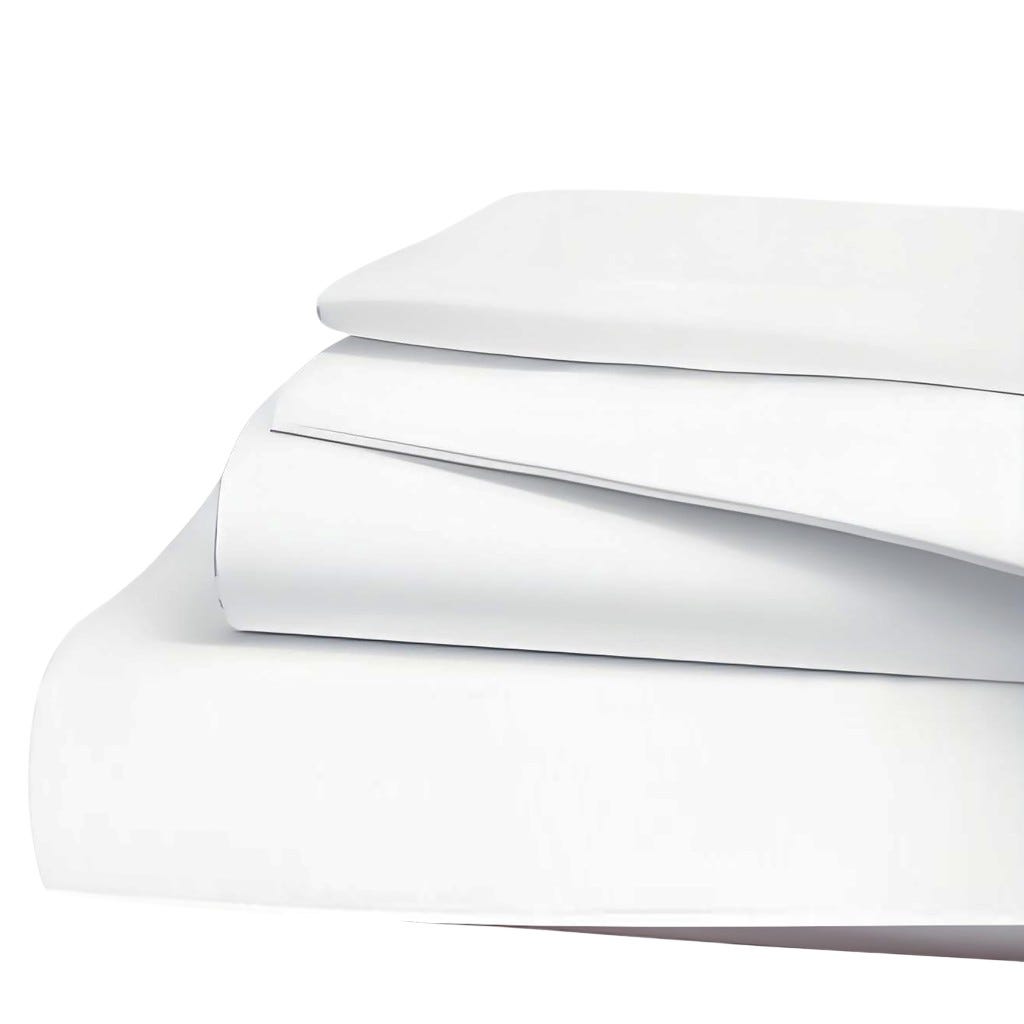 Juego De Sábanas Twin Blanco