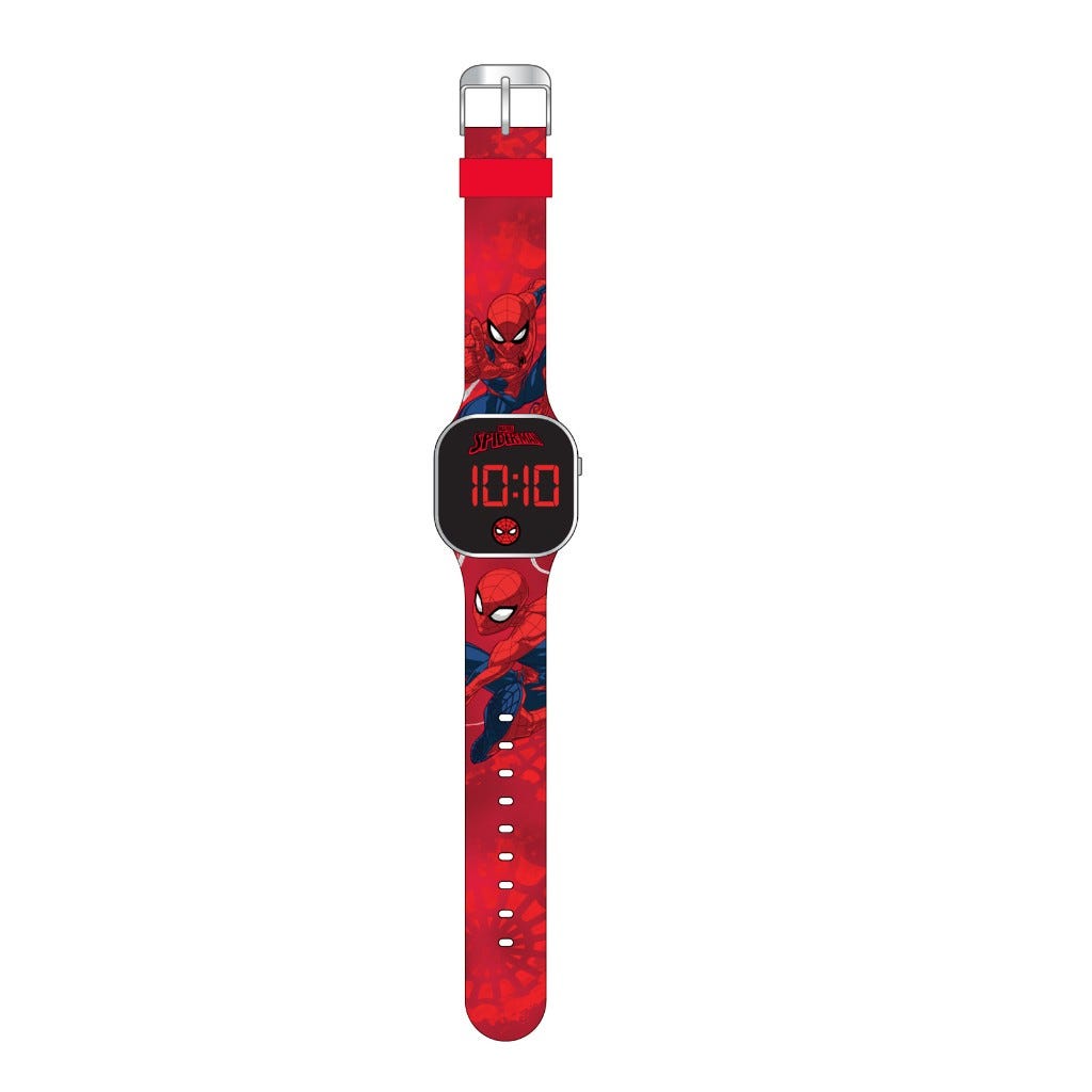 Reloj LED Rojo De Spider-Man