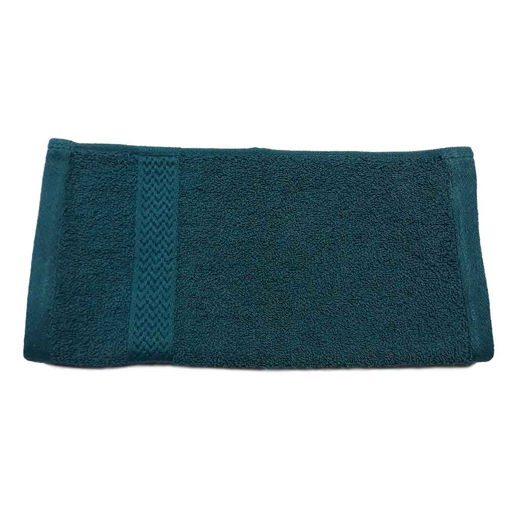 Toalla De Rostro Color Verde Azulado 30X30Cm