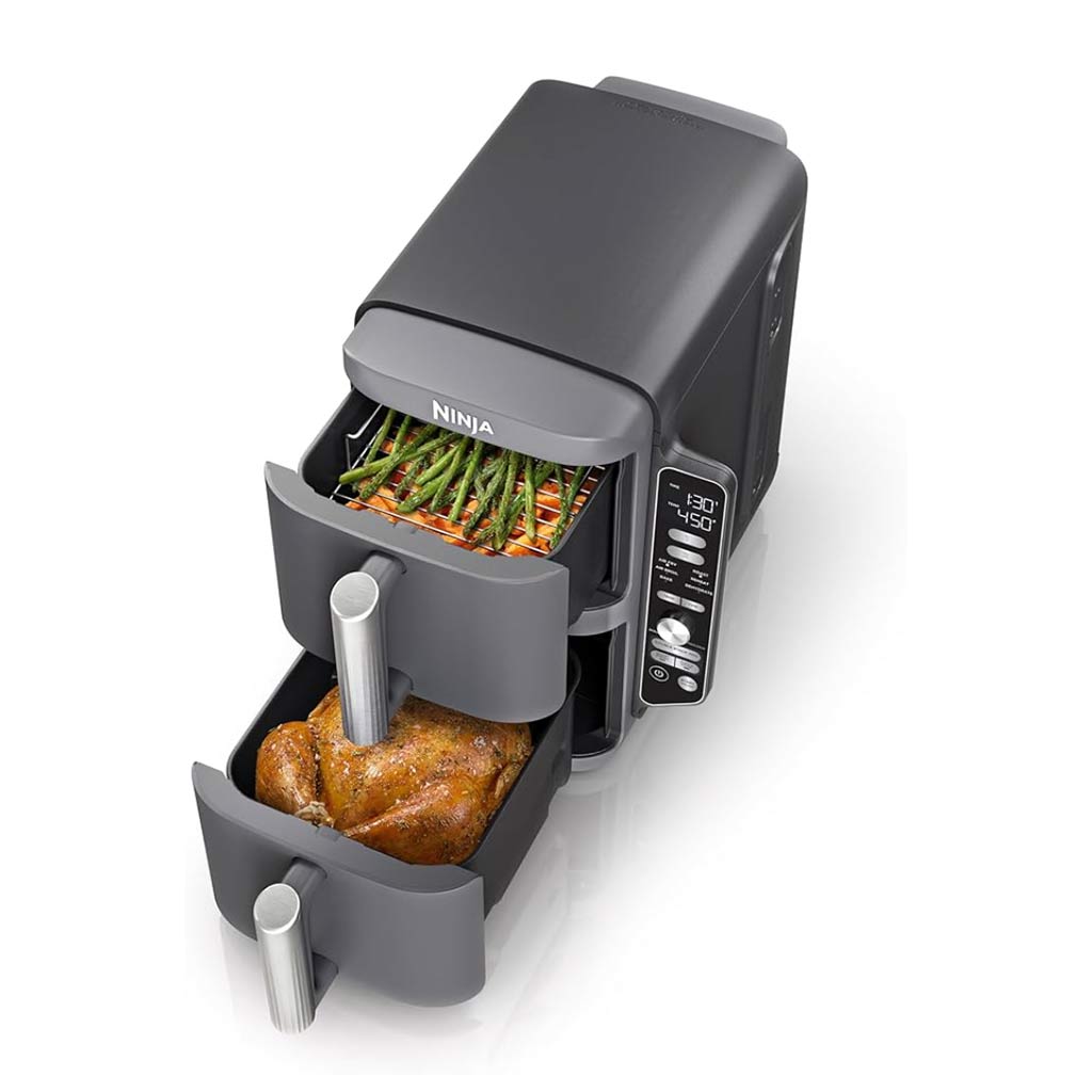 Freidora De Aire Doblestack XL 2 Cesta 6 En 1