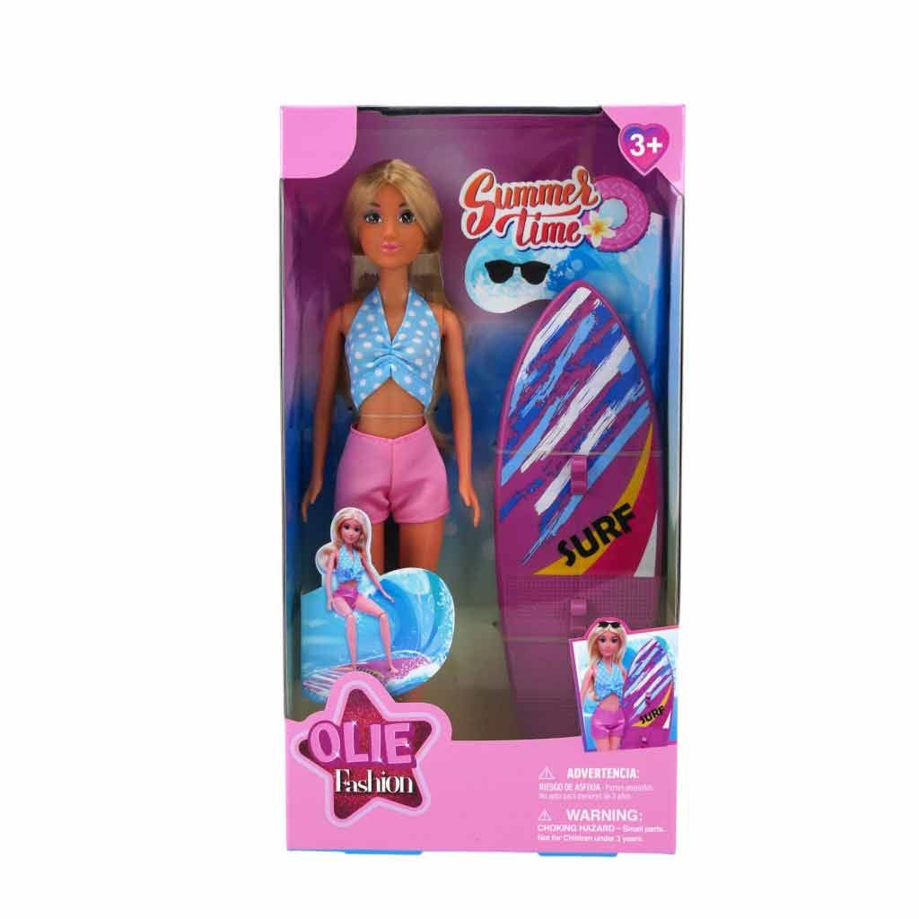 Muñeca Surfera Con Accesorios