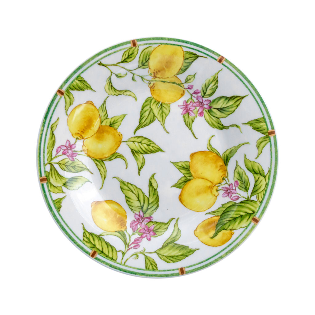 Plato con estampado de limón