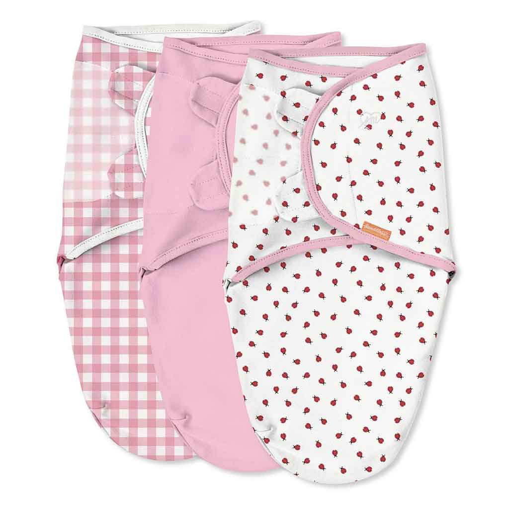 Manta Swaddleme Mariquita Summer Infant 3 Set