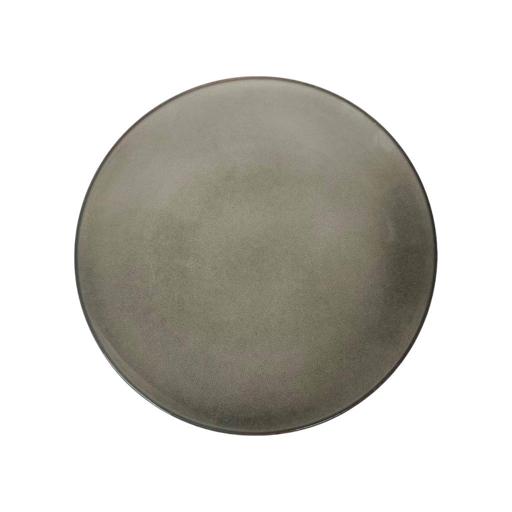 Plato De Cenar De Color Gris 27Cm