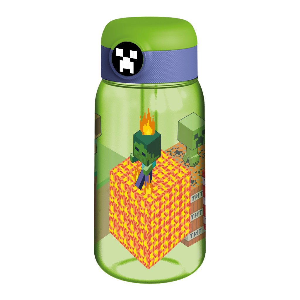 Termo De Agua Con Tapa Minecraft 510 Ml - Aliss