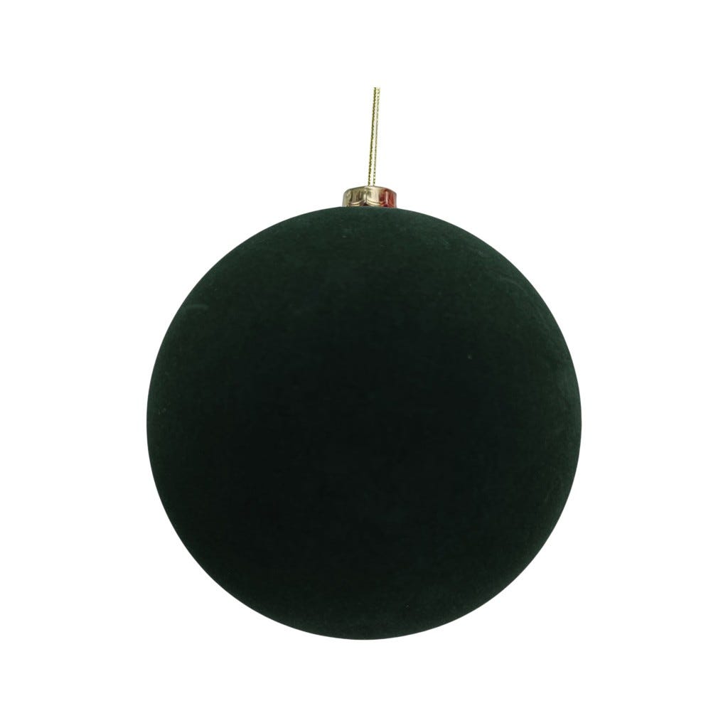 Bambalina De Terciopelo Verde Oscuro 20 Cm