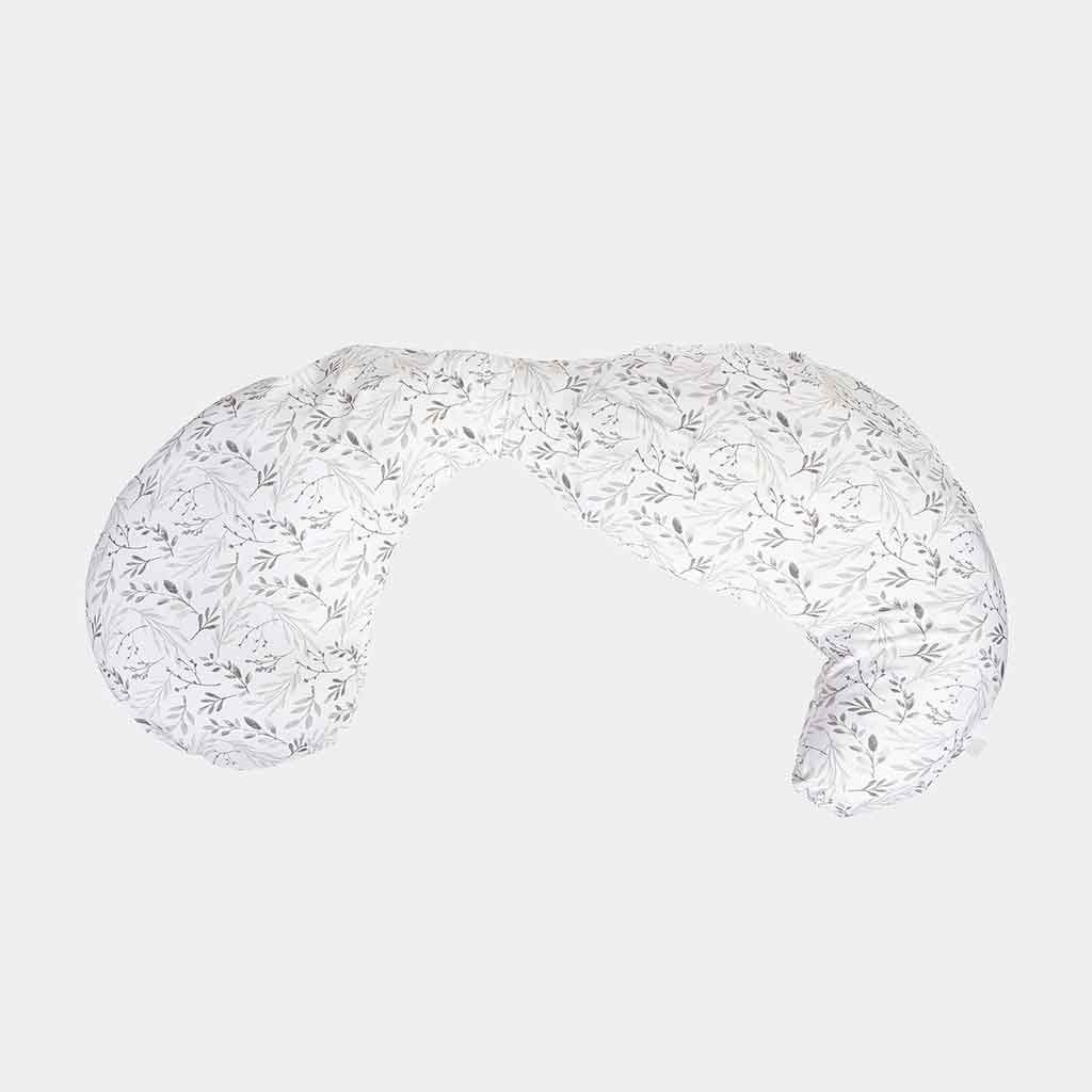 Almohada Para Embarazadas Gris Con Estampado Floral Boppy