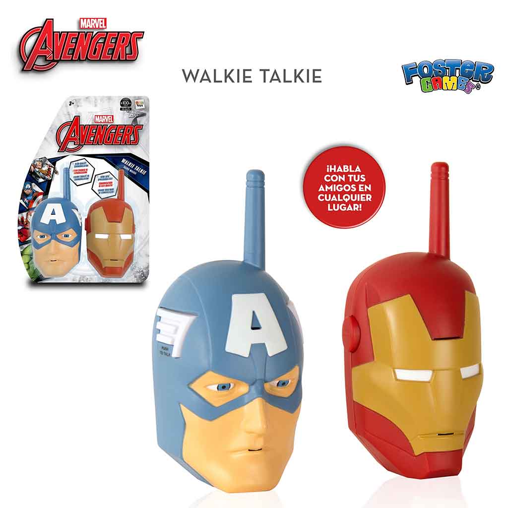 Walkie Talkie Iron Man y Capitán America