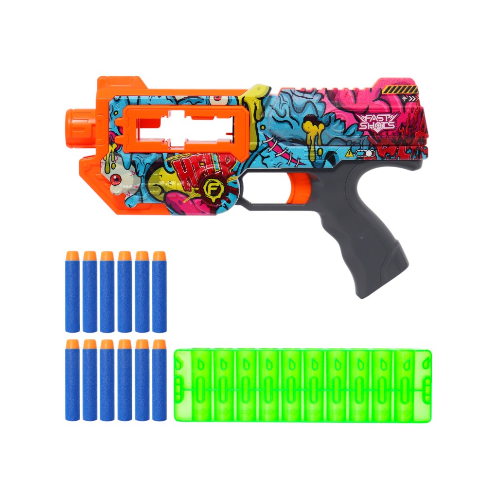 Set Lanzador Con 12 Dardos Fast Shots