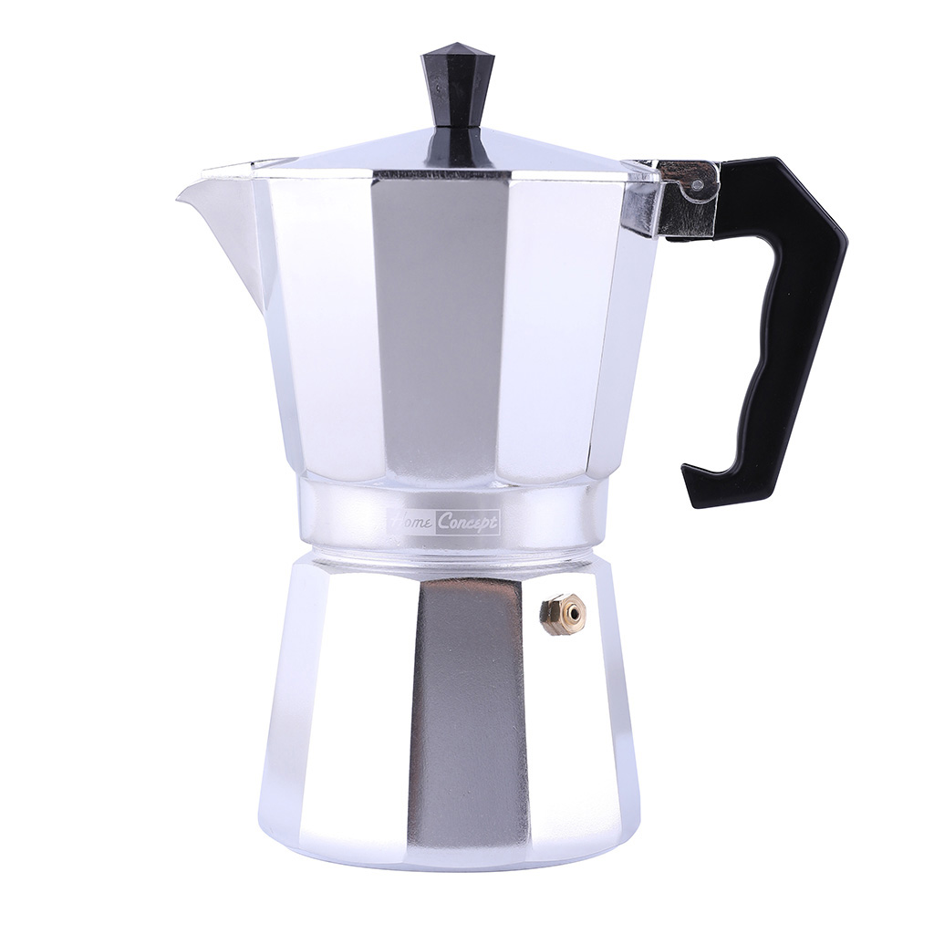 Cafetera Plateada Para 6 Tazas