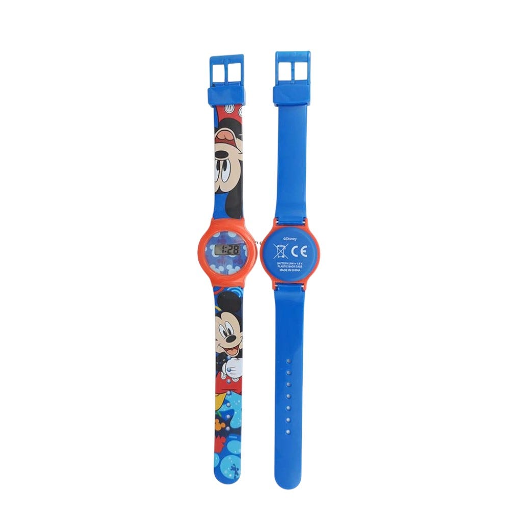Reloj Básico Digital Mickey De 5 Funciones