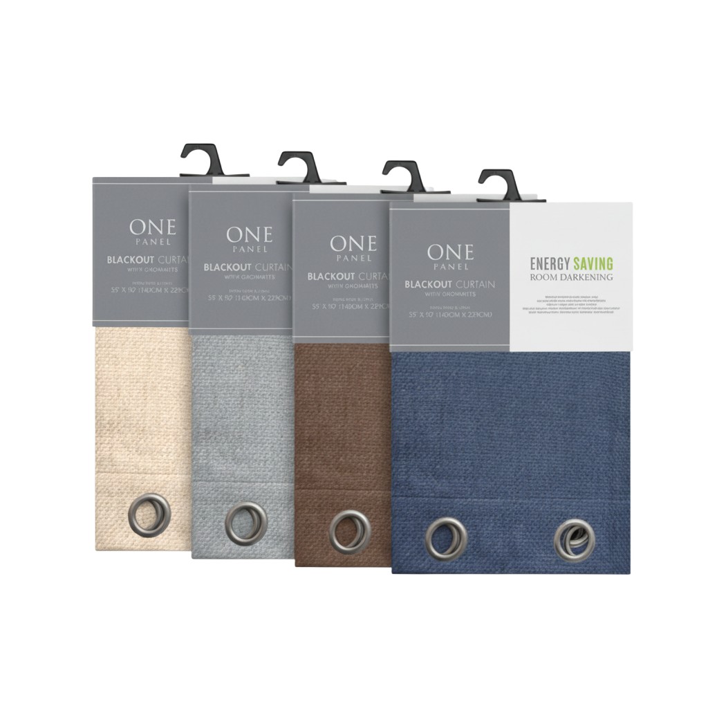 Cortina Blackout Beige 127X229Cm