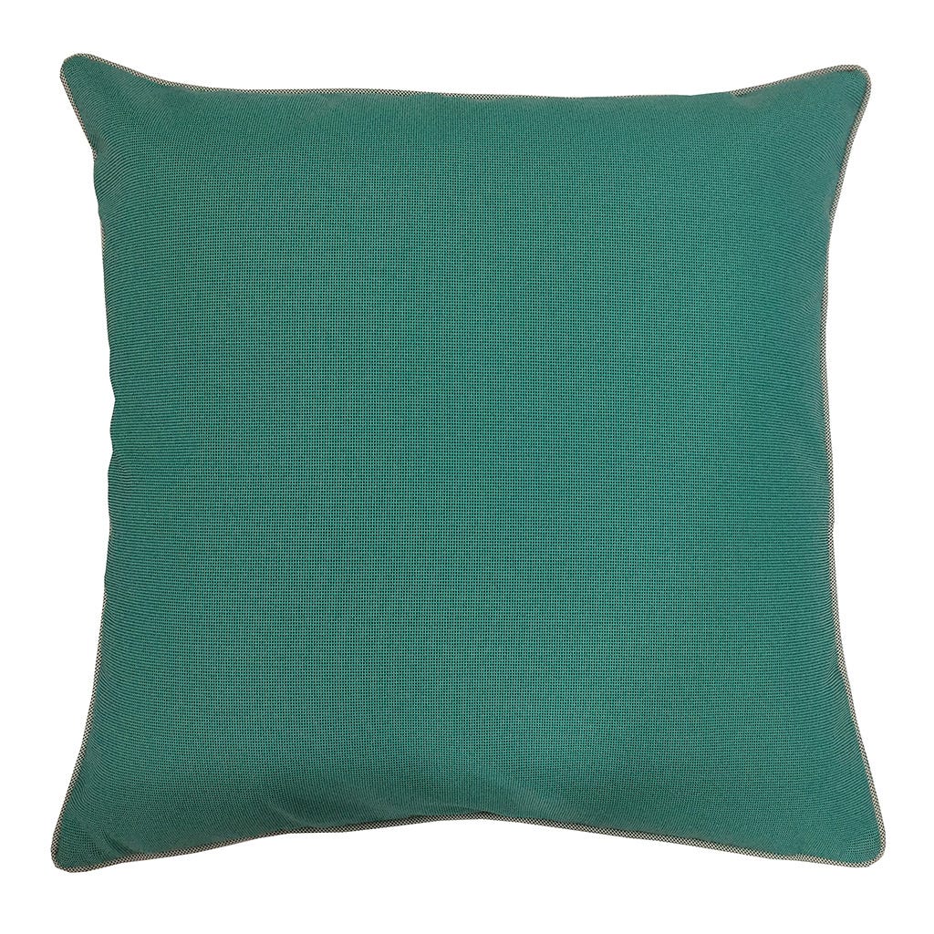 COJÍN SENCILLO CUADRADO VERDE AQUA 45X45CM