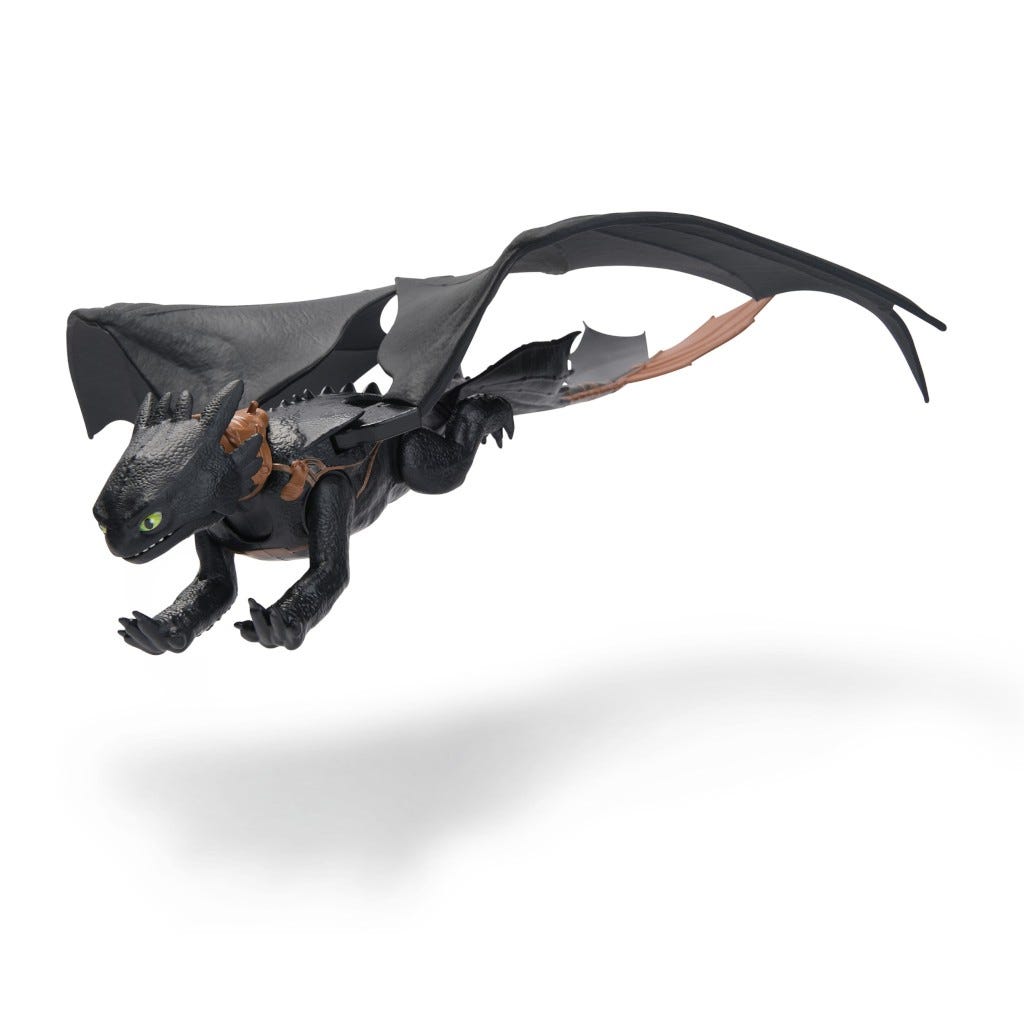 Dragons Figura Chimuelo Plasma Luces Y Sonido