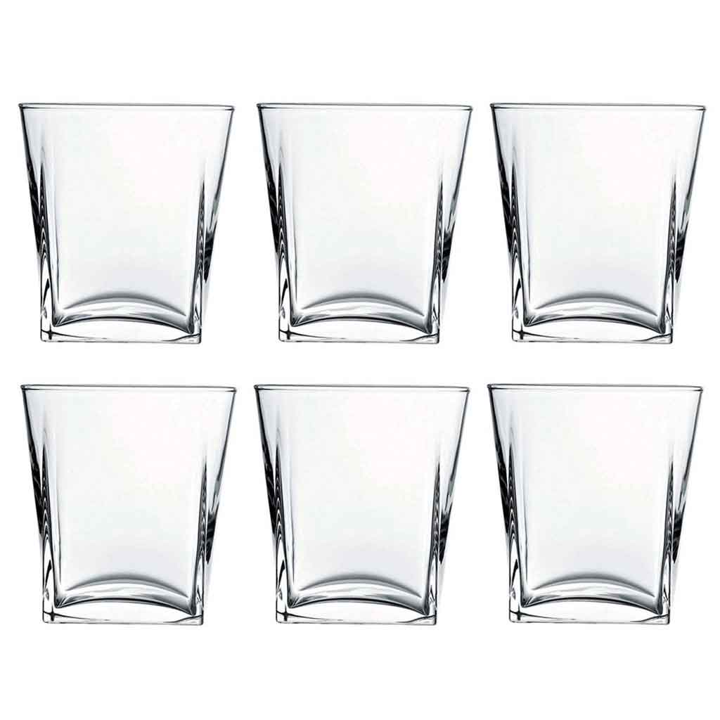 Set De 6 Vasos Carre Pasabahce