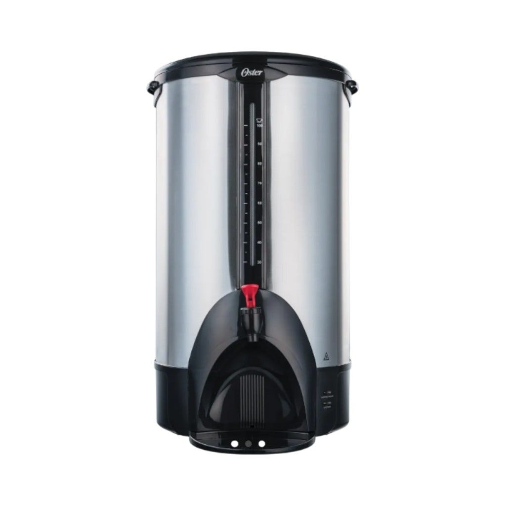 Percoladora De Café De Acero Inoxidable Oster 100 Tazas