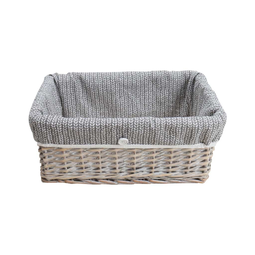 Cesta de Almacenamiento Color Gris