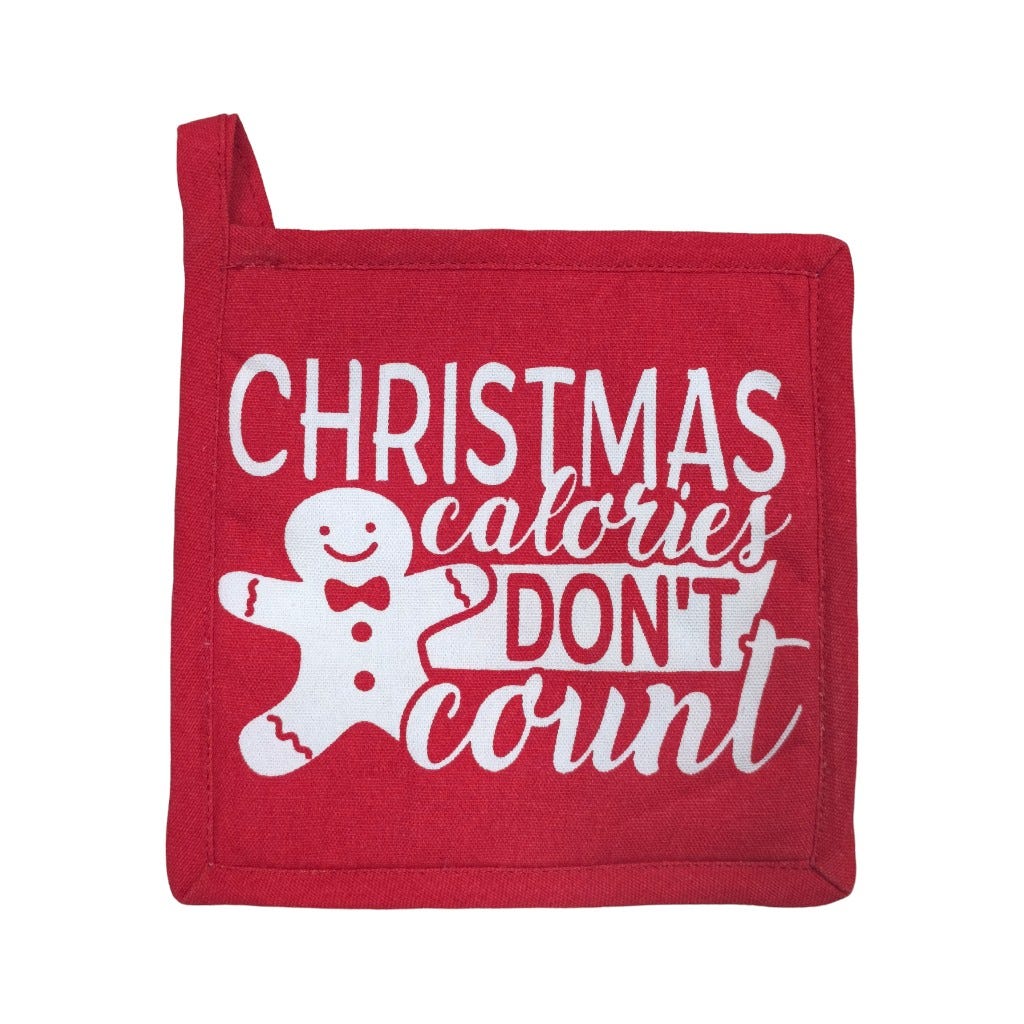Agarra Olla Estampado Navideño 20x20cm