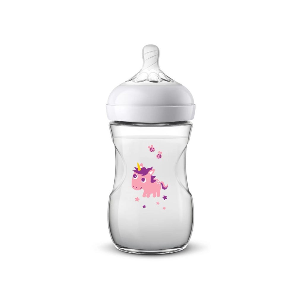 Biberón De 9Oz Con Diseño De Unicornio