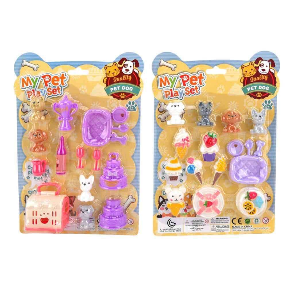 Set De Mascotas Con Accesorios Surtidos