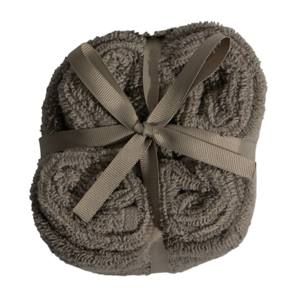 Toalla Set 4Pzs Color Gris Pardo 30X30Cm