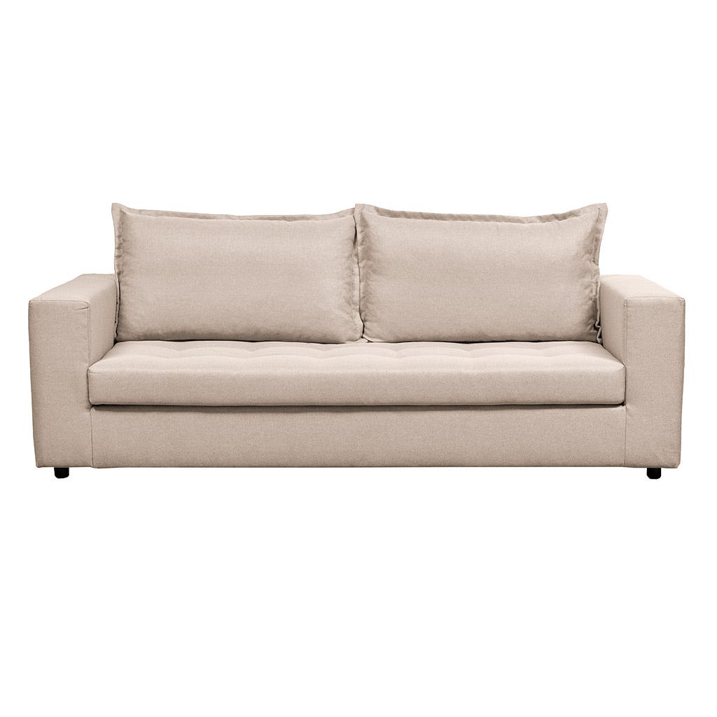 Sof&aacute; de 3 asientos beige Storm 210X92X65CM