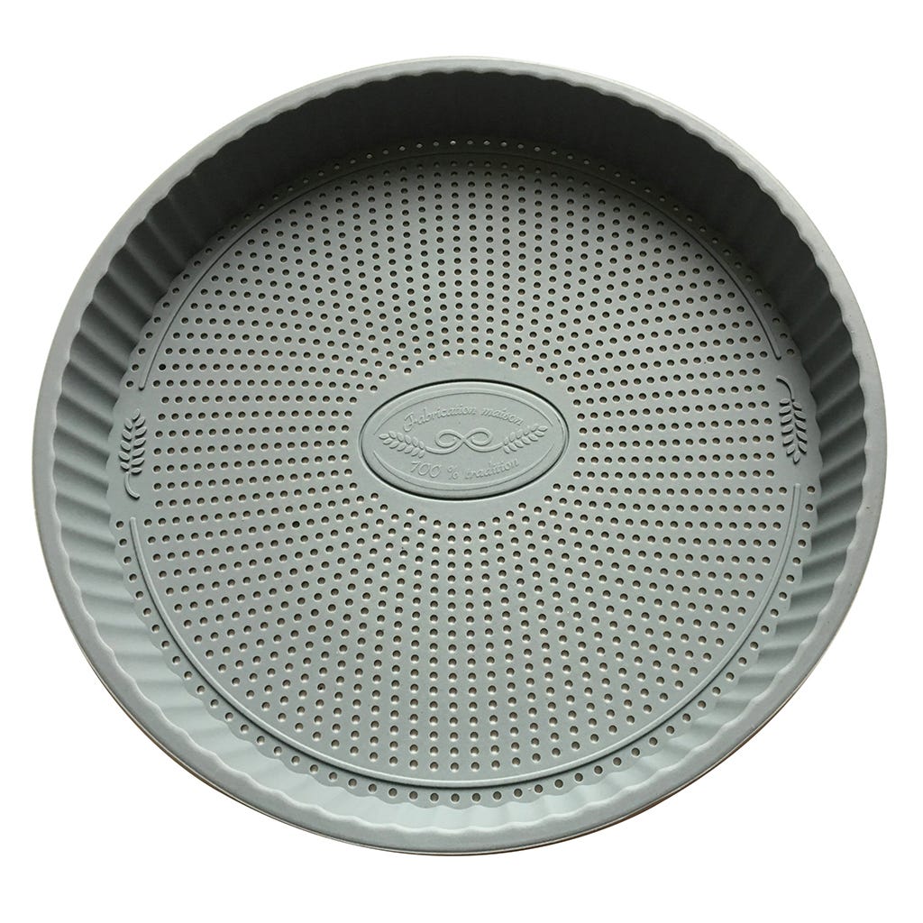 MOLDE PARA PIE GRIS 26.5X26.5X3CM