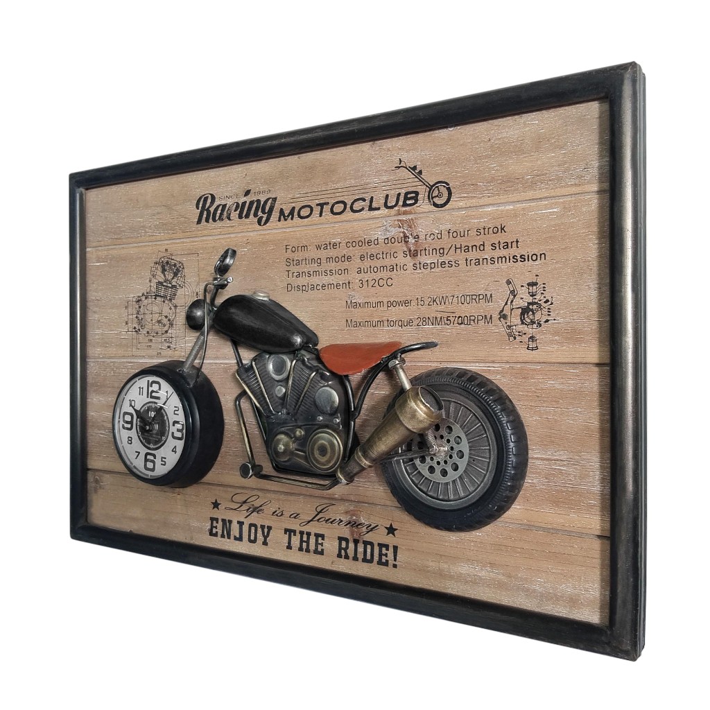 Reloj De Pared 60x9x40cm