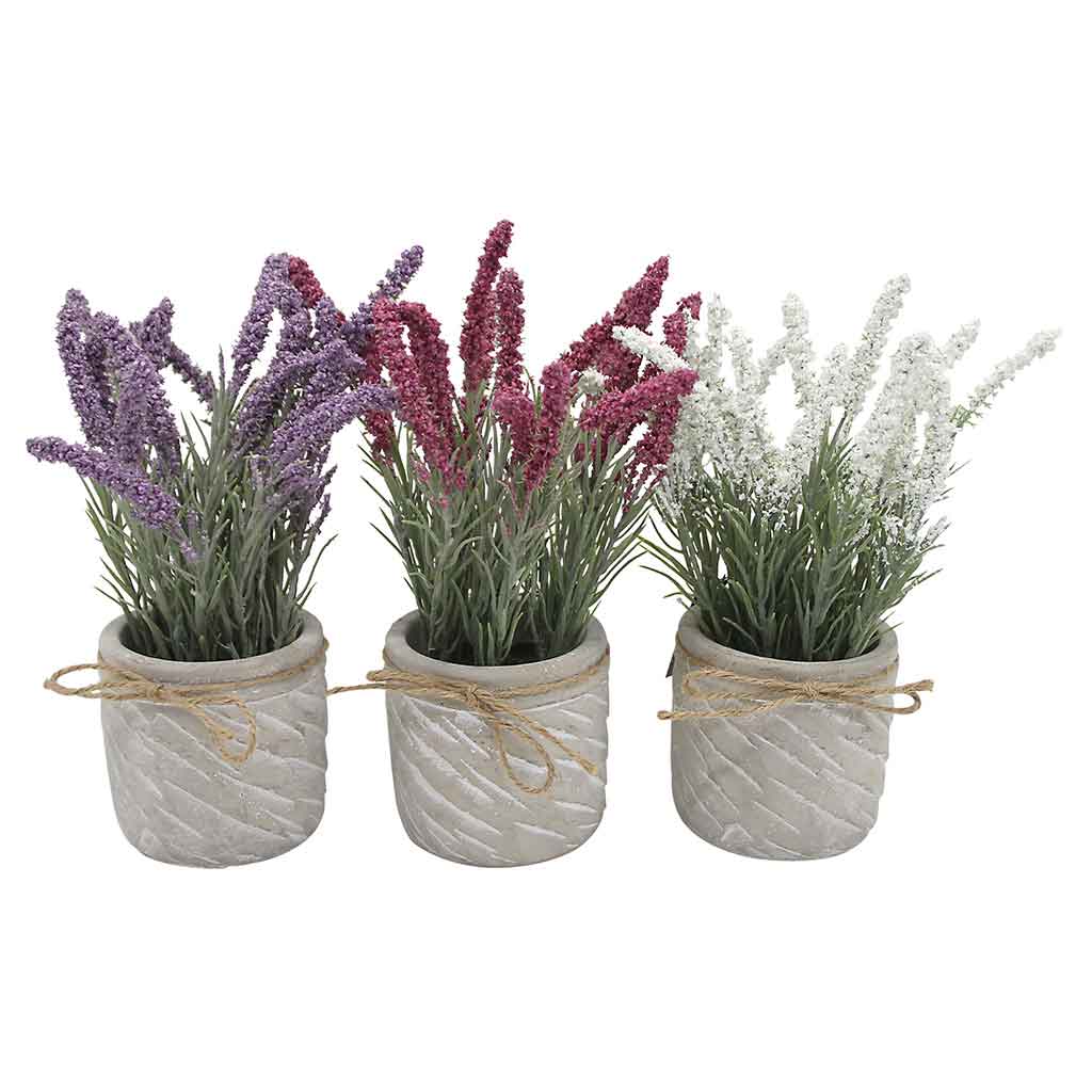 Flores artificiales en maceta 23CM surtidas