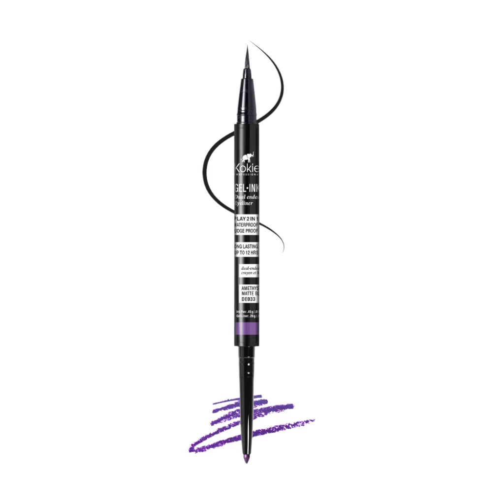 Delineador De Doble Punta Con Tinta En Gel Amethyst/Matte Black