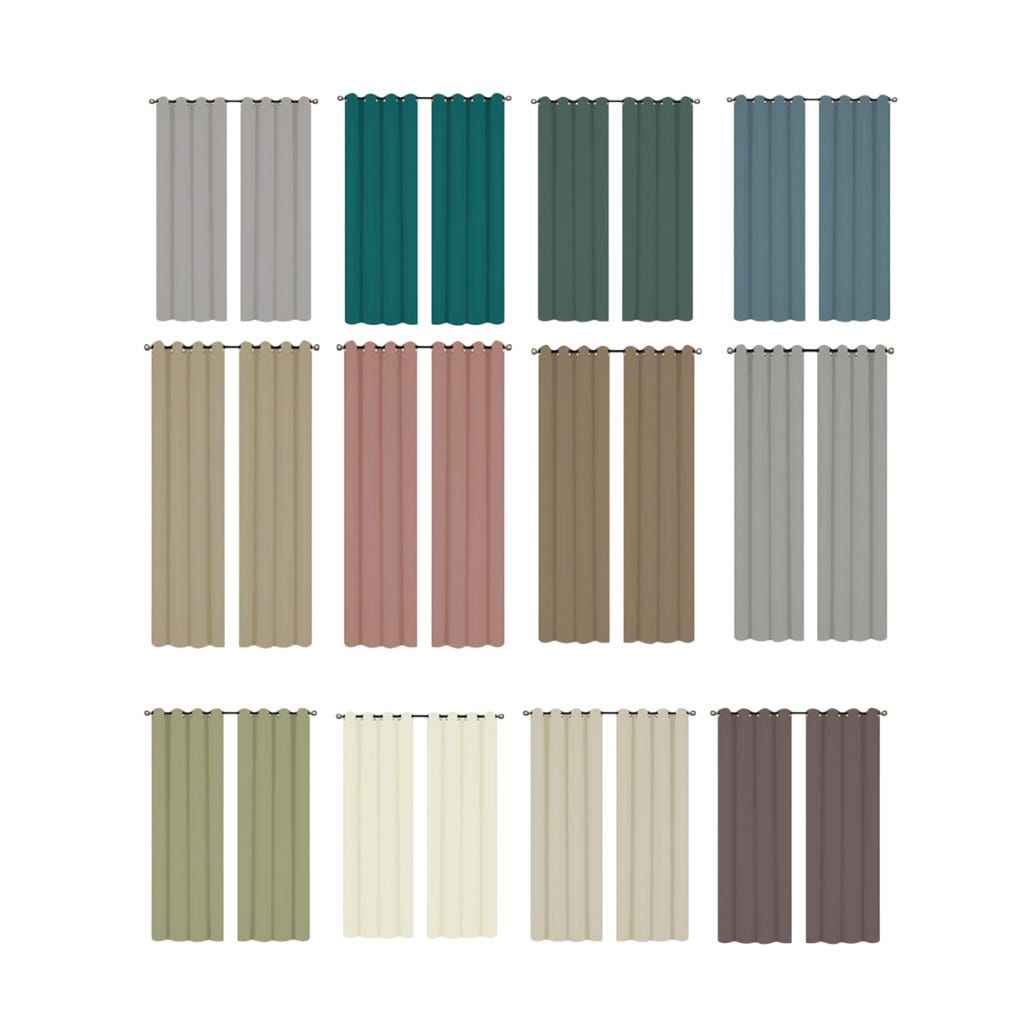 Cortina Color Liso Colores Surtidos 213X137Cm