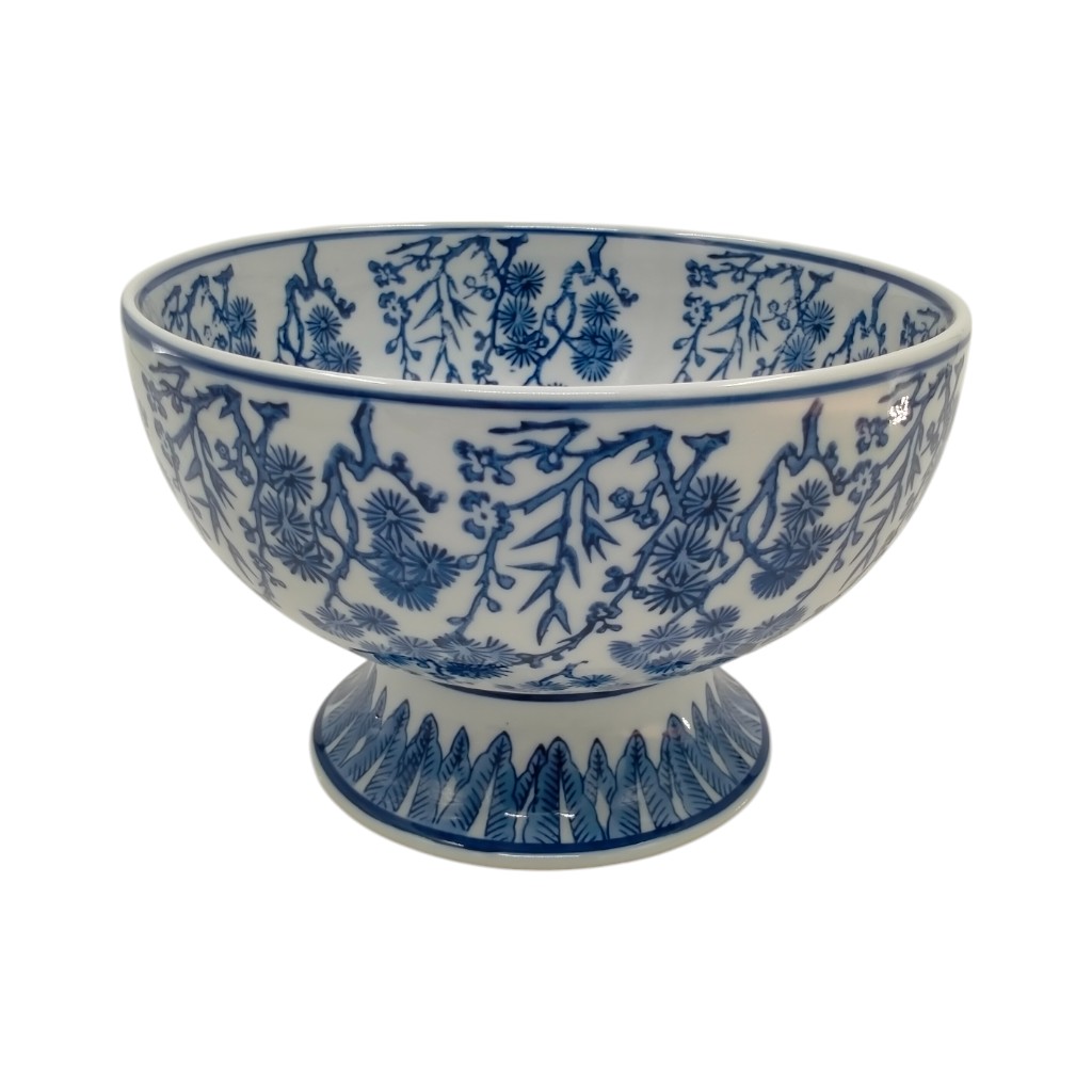 Bowl Con Diseños Azules 15X20Cm