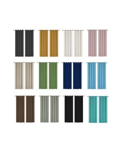 Cortina Blackout Color Liso Colores Surtidos 213X137Cm
