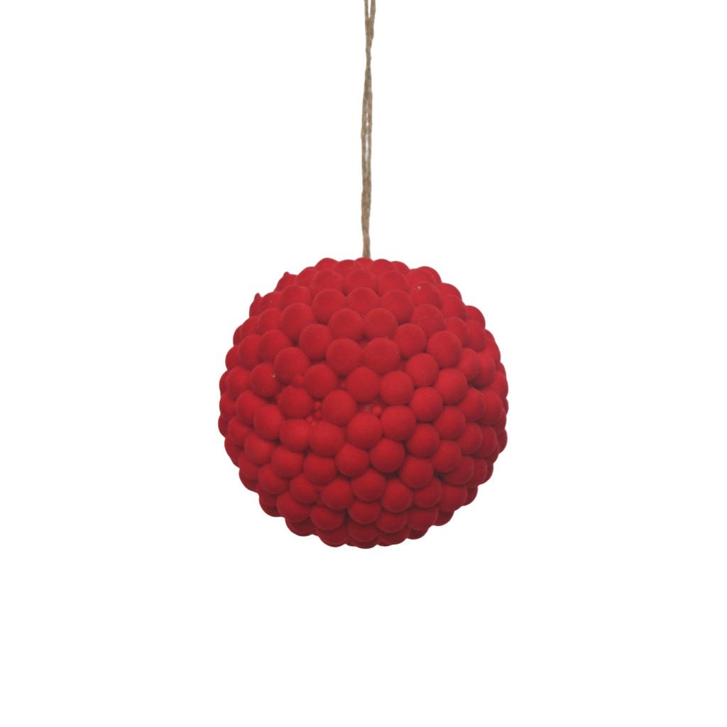Bambalina De Baya Rojo 10 Cm