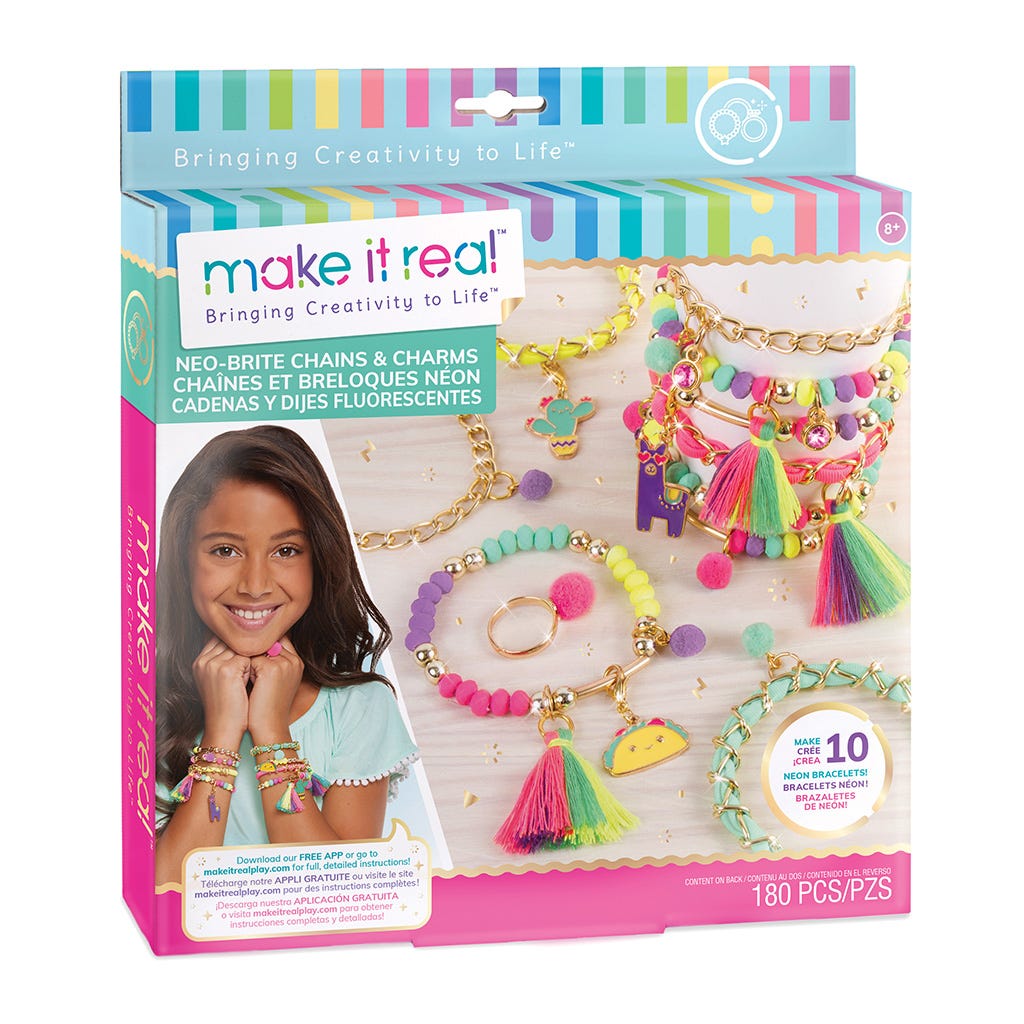 Cadenas y dijes fluorescentes Make It Real