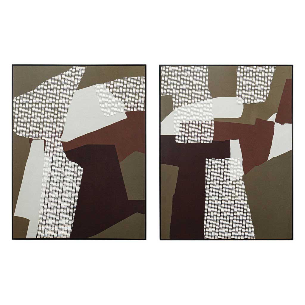 Cuadro Decorativo Abstracto De Medios Mixtos Surtido 60x80x3.5cm