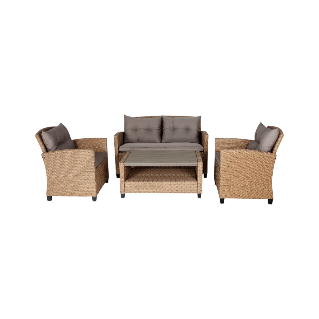 Juego De Patio Set 4Pzs Roanne