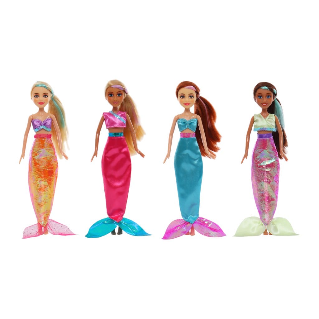 Muñeca Little Bebops 11" De Sirena Surtidos